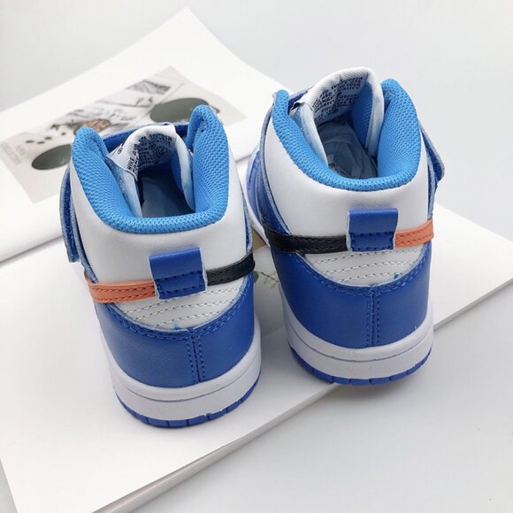 Nike SB Dunk Low Low-Top Sneakers In Blue And Orange - Picture 6 of 9